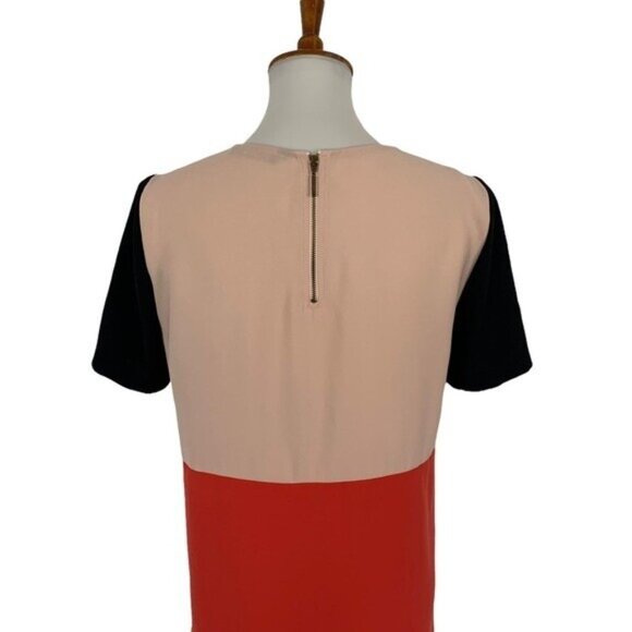 Zara Woman Colorblock Short Sleeve Mini Shift Dress Modern Chic Trendy Small - Picture 6 of 8